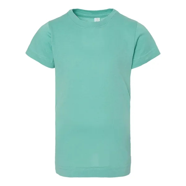 Girls' longer length t-shirt with taped neck. Blank product.... from ASI 84358 S&S Activewear