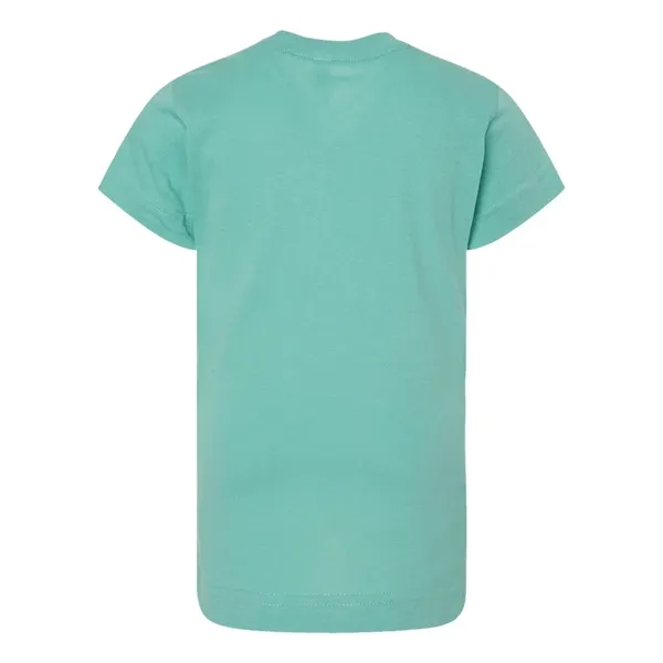 Girls' longer length t-shirt with taped neck. Blank product.... from ASI 84358 S&S Activewear