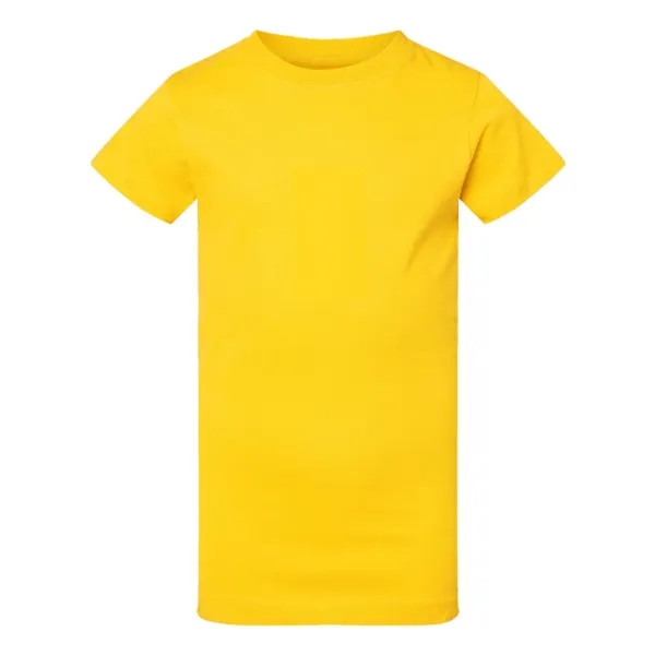 Girls' longer length t-shirt with taped neck. Blank product.... from ASI 84358 S&S Activewear