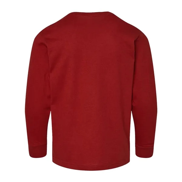 LAT Youth Fine Jersey Long Sleeve Tee; ribbed collar and cuffs.... from ASI 84358 S&S Activewear