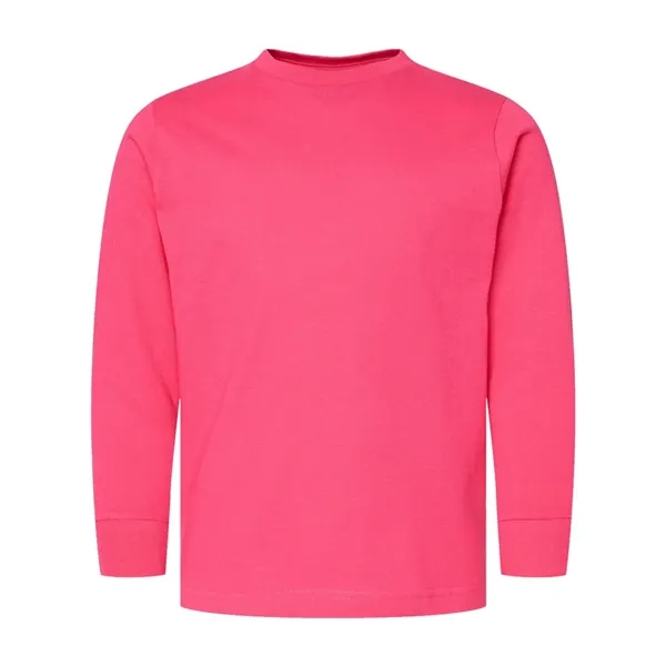 LAT Youth Fine Jersey Long Sleeve Tee; ribbed collar and cuffs.... from ASI 84358 S&S Activewear