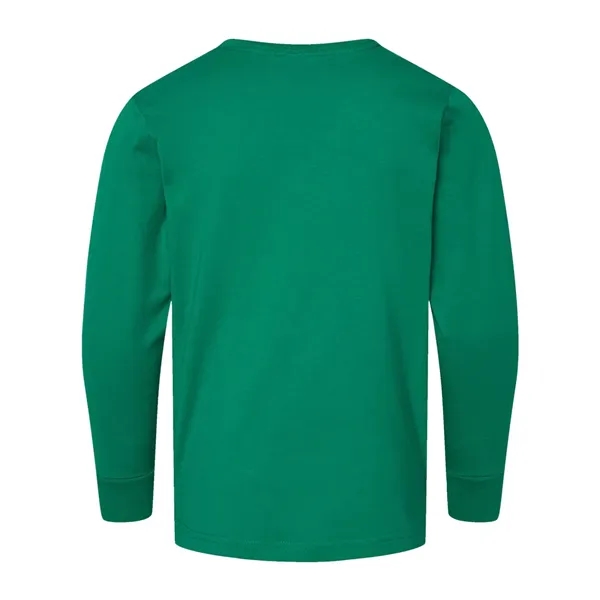LAT Youth Fine Jersey Long Sleeve Tee; ribbed collar and cuffs.... from ASI 84358 S&S Activewear