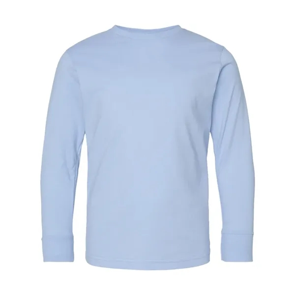 LAT Youth Fine Jersey Long Sleeve Tee; ribbed collar and cuffs.... from ASI 84358 S&S Activewear