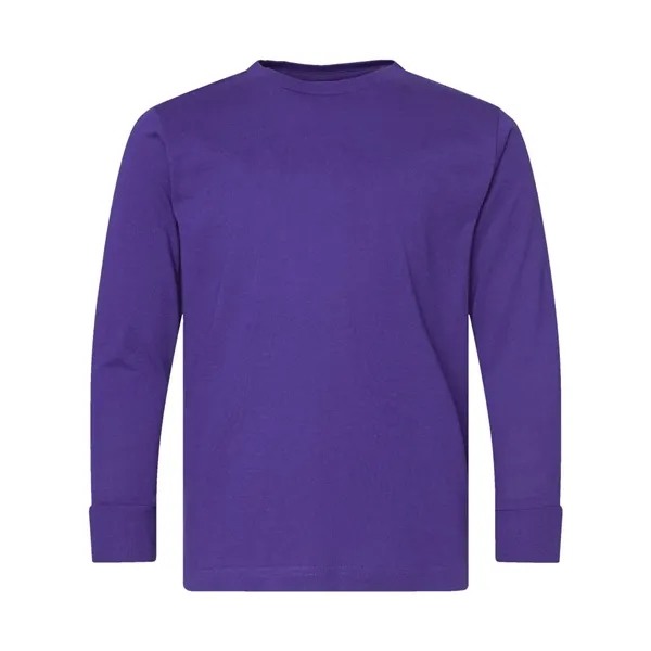 LAT Youth Fine Jersey Long Sleeve Tee; ribbed collar and cuffs.... from ASI 84358 S&S Activewear