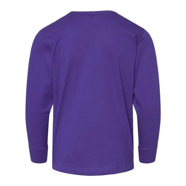 LAT Youth Fine Jersey Long Sleeve Tee; ribbed collar and cuffs.... from ASI 84358 S&S Activewear