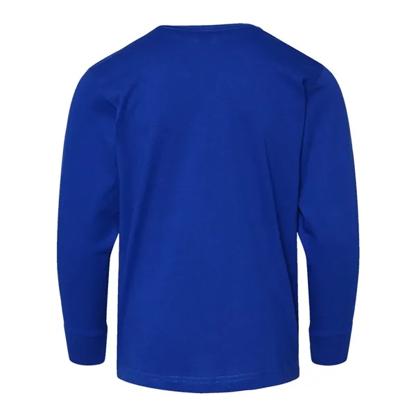 LAT Youth Fine Jersey Long Sleeve Tee; ribbed collar and cuffs.... from ASI 84358 S&S Activewear