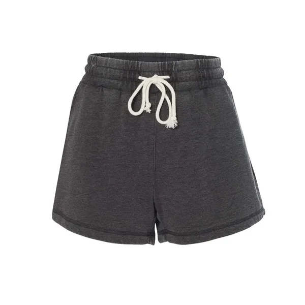 Women's stone and enzyme-washed rally shorts made of cotton/polyester fleece.... from ASI 84358 S&S Activewear