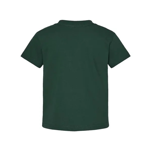 Toddlers 100% cotton jersey short sleeve T-shirt with ribbed crew neck.... from ASI 84358 S&S Activewear