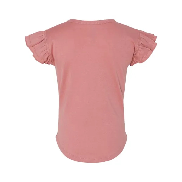 Rabbit Skins Toddler Flutter Sleeve Tee... from ASI 84358 S&S Activewear