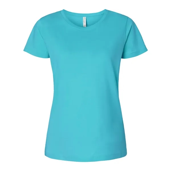 Women's fine jersey longer length T-shirt. Blank product.... from ASI 84358 S&S Activewear