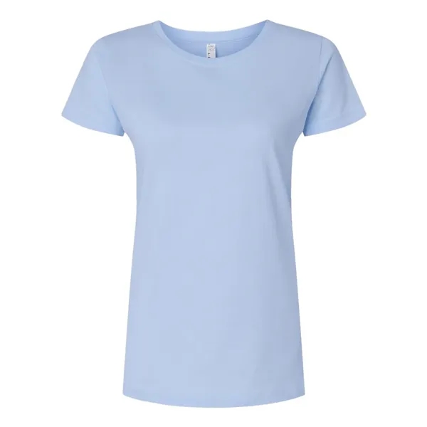 Women's fine jersey longer length T-shirt. Blank product.... from ASI 84358 S&S Activewear