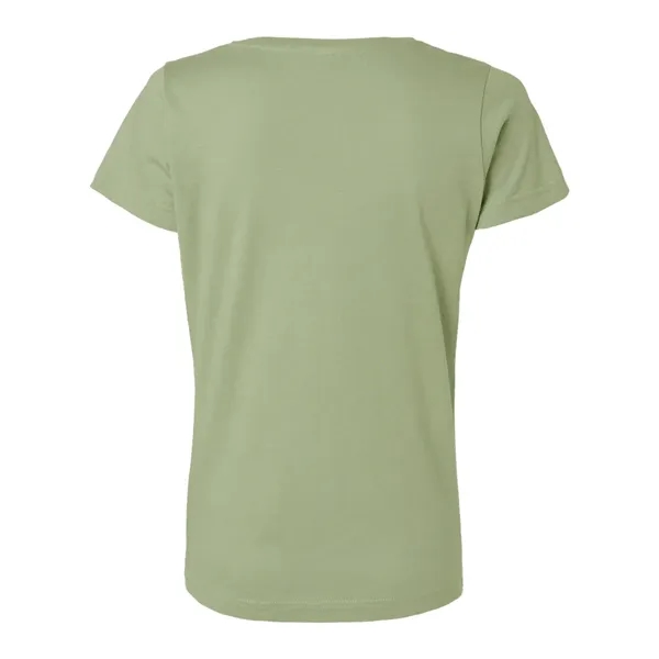 Women's fine jersey longer length T-shirt. Blank product.... from ASI 84358 S&S Activewear