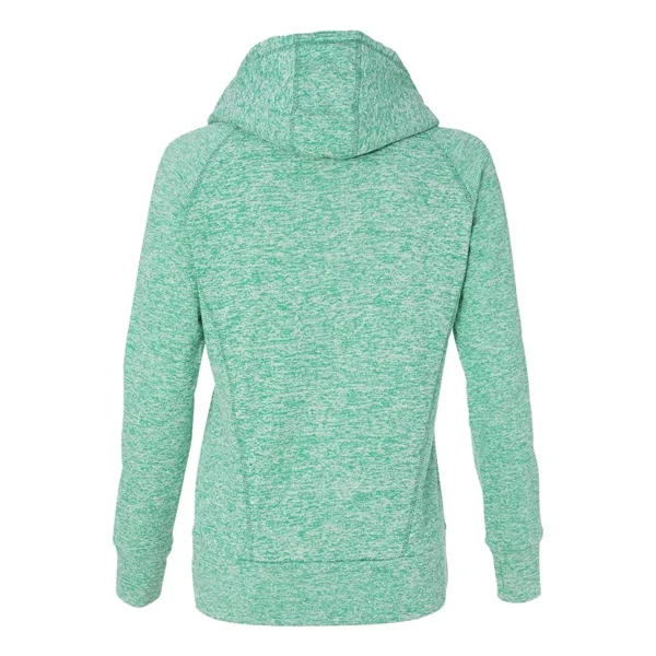 J. America Women's Cosmic Poly Fleece Contrast Hooded Pullover Sweatshirt, blank.... from ASI 84358 S&S Activewear