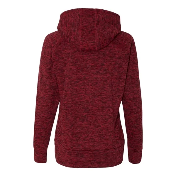 J. America Women's Cosmic Poly Fleece Contrast Hooded Pullover Sweatshirt, blank.... from ASI 84358 S&S Activewear