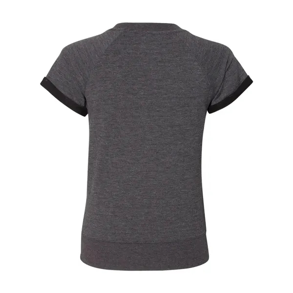 Women's Sweetheart French Terry Short Sleeve Pullover... from ASI 84358 S&S Activewear