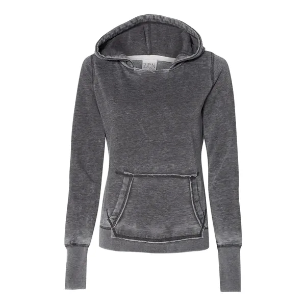 Pullover hooded sweatshirt with cut open neck detail and extra-long cuff... from ASI 84358 S&S Activewear