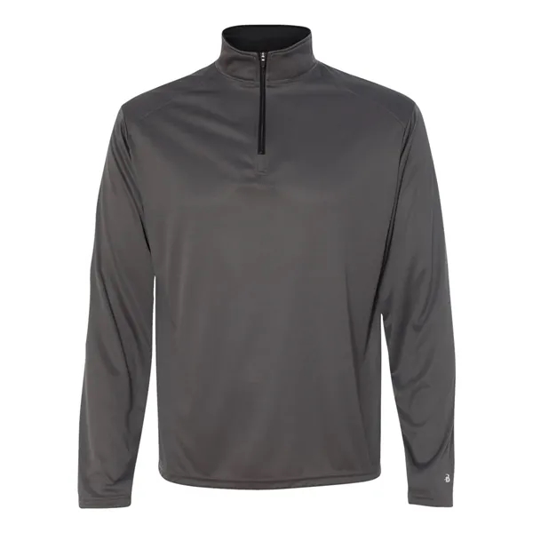 Quarter zip pullover with contrasting inner collar... from ASI 84358 S&S Activewear