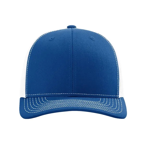 Trucker snapback cap made of polyester/cotton with a mesh back and... from ASI 84358 S&S Activewear