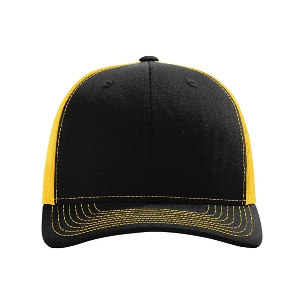 Trucker snapback cap made of polyester/cotton with a mesh back and... from ASI 84358 S&S Activewear