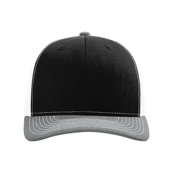 Trucker snapback cap made of polyester/cotton with a mesh back and... from ASI 84358 S&S Activewear