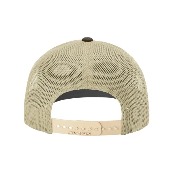 Trucker snapback cap made of polyester/cotton with a mesh back and... from ASI 84358 S&S Activewear