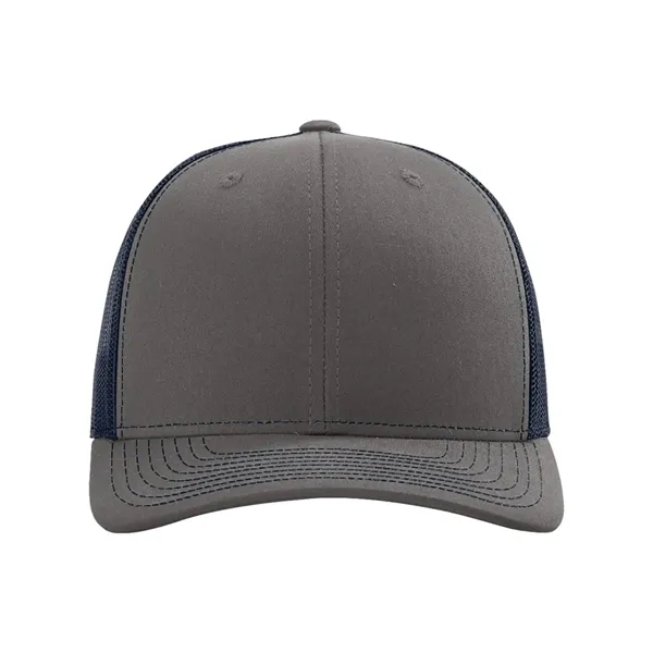 Trucker snapback cap made of polyester/cotton with a mesh back and... from ASI 84358 S&S Activewear
