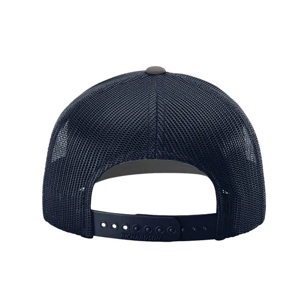 Trucker snapback cap made of polyester/cotton with a mesh back and... from ASI 84358 S&S Activewear