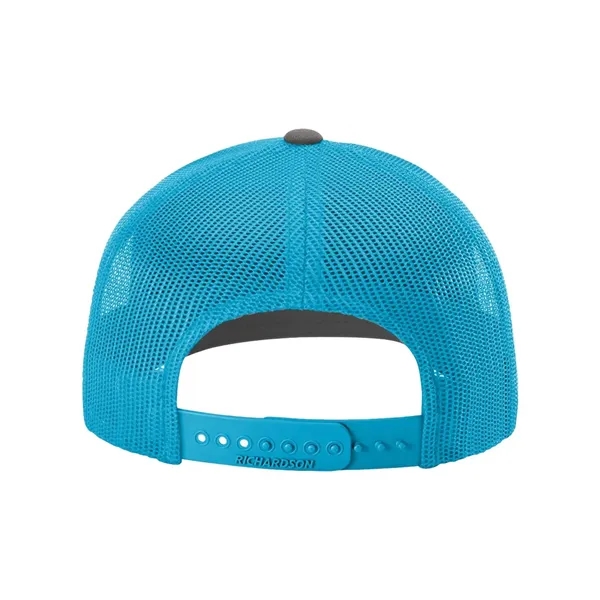 Trucker snapback cap made of polyester/cotton with a mesh back and... from ASI 84358 S&S Activewear
