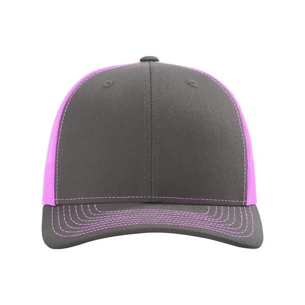 Trucker snapback cap made of polyester/cotton with a mesh back and... from ASI 84358 S&S Activewear