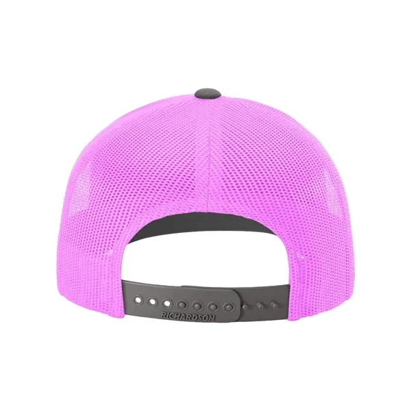 Trucker snapback cap made of polyester/cotton with a mesh back and... from ASI 84358 S&S Activewear