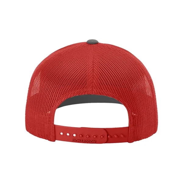 Trucker snapback cap made of polyester/cotton with a mesh back and... from ASI 84358 S&S Activewear
