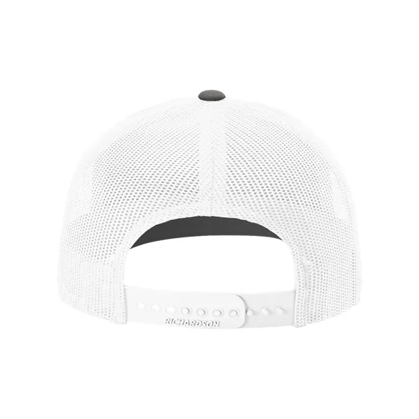 Trucker snapback cap made of polyester/cotton with a mesh back and... from ASI 84358 S&S Activewear