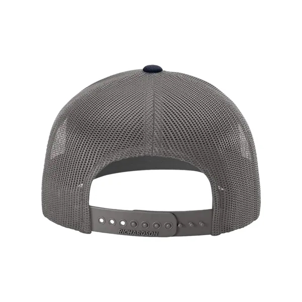 Trucker snapback cap made of polyester/cotton with a mesh back and... from ASI 84358 S&S Activewear