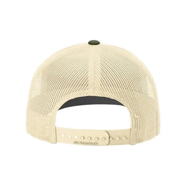 Trucker snapback cap made of polyester/cotton with a mesh back and... from ASI 84358 S&S Activewear