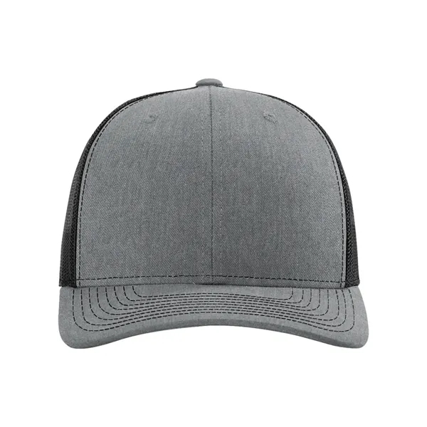 Trucker snapback cap made of polyester/cotton with a mesh back and... from ASI 84358 S&S Activewear