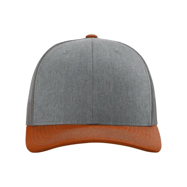 Trucker snapback cap made of polyester/cotton with a mesh back and... from ASI 84358 S&S Activewear