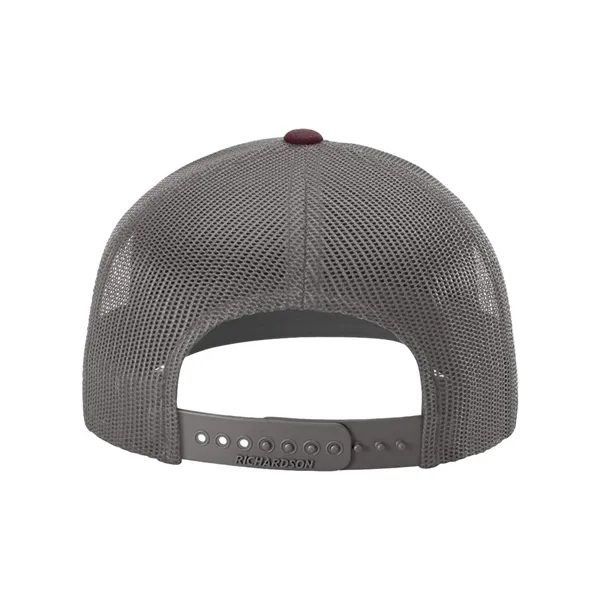 Trucker snapback cap made of polyester/cotton with a mesh back and... from ASI 84358 S&S Activewear