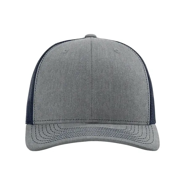 Trucker snapback cap made of polyester/cotton with a mesh back and... from ASI 84358 S&S Activewear