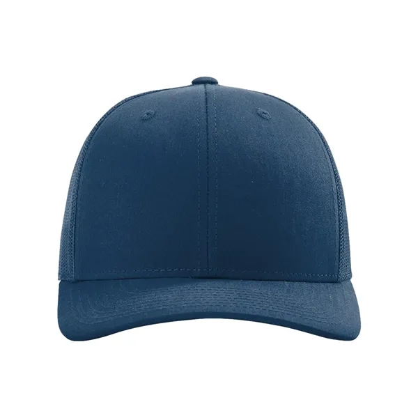 Trucker snapback cap made of polyester/cotton with a mesh back and... from ASI 84358 S&S Activewear