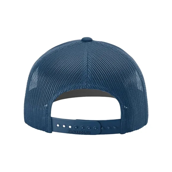 Trucker snapback cap made of polyester/cotton with a mesh back and... from ASI 84358 S&S Activewear