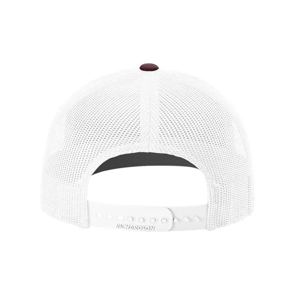 Trucker snapback cap made of polyester/cotton with a mesh back and... from ASI 84358 S&S Activewear
