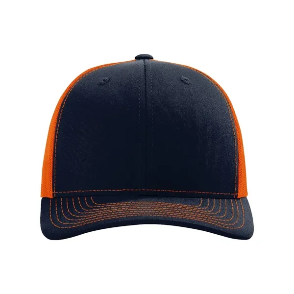 Trucker snapback cap made of polyester/cotton with a mesh back and... from ASI 84358 S&S Activewear