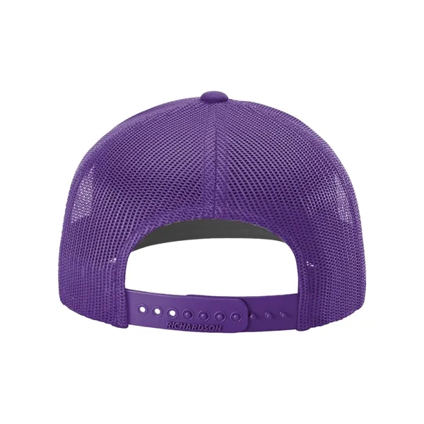 Trucker snapback cap made of polyester/cotton with a mesh back and... from ASI 84358 S&S Activewear