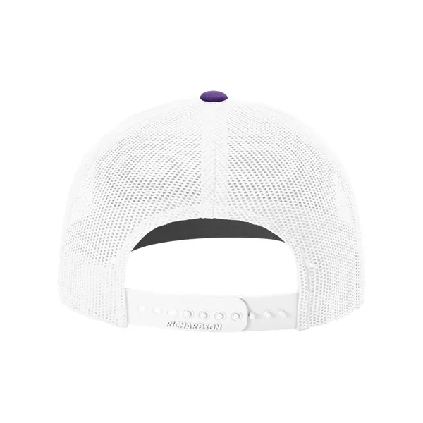 Trucker snapback cap made of polyester/cotton with a mesh back and... from ASI 84358 S&S Activewear