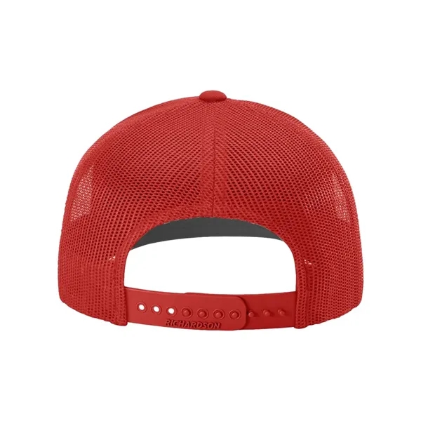 Trucker snapback cap made of polyester/cotton with a mesh back and... from ASI 84358 S&S Activewear