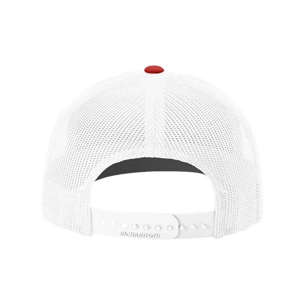 Trucker snapback cap made of polyester/cotton with a mesh back and... from ASI 84358 S&S Activewear