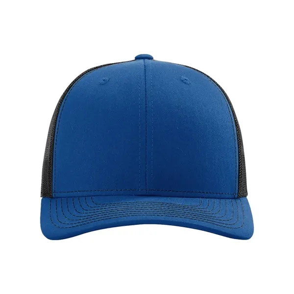 Trucker snapback cap made of polyester/cotton with a mesh back and... from ASI 84358 S&S Activewear