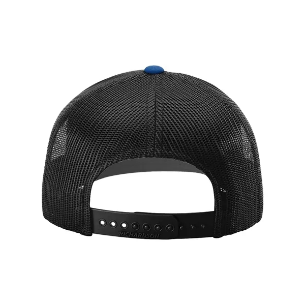 Trucker snapback cap made of polyester/cotton with a mesh back and... from ASI 84358 S&S Activewear