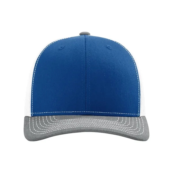 Trucker snapback cap made of polyester/cotton with a mesh back and... from ASI 84358 S&S Activewear
