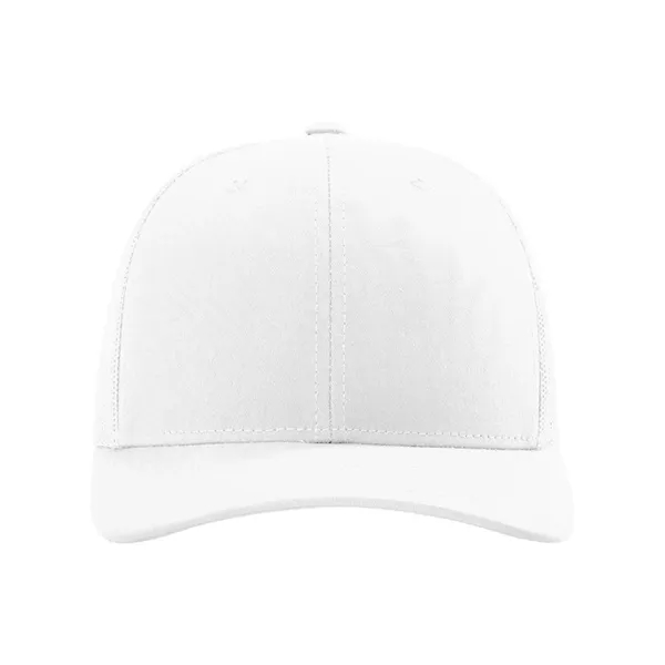 Trucker snapback cap made of polyester/cotton with a mesh back and... from ASI 84358 S&S Activewear